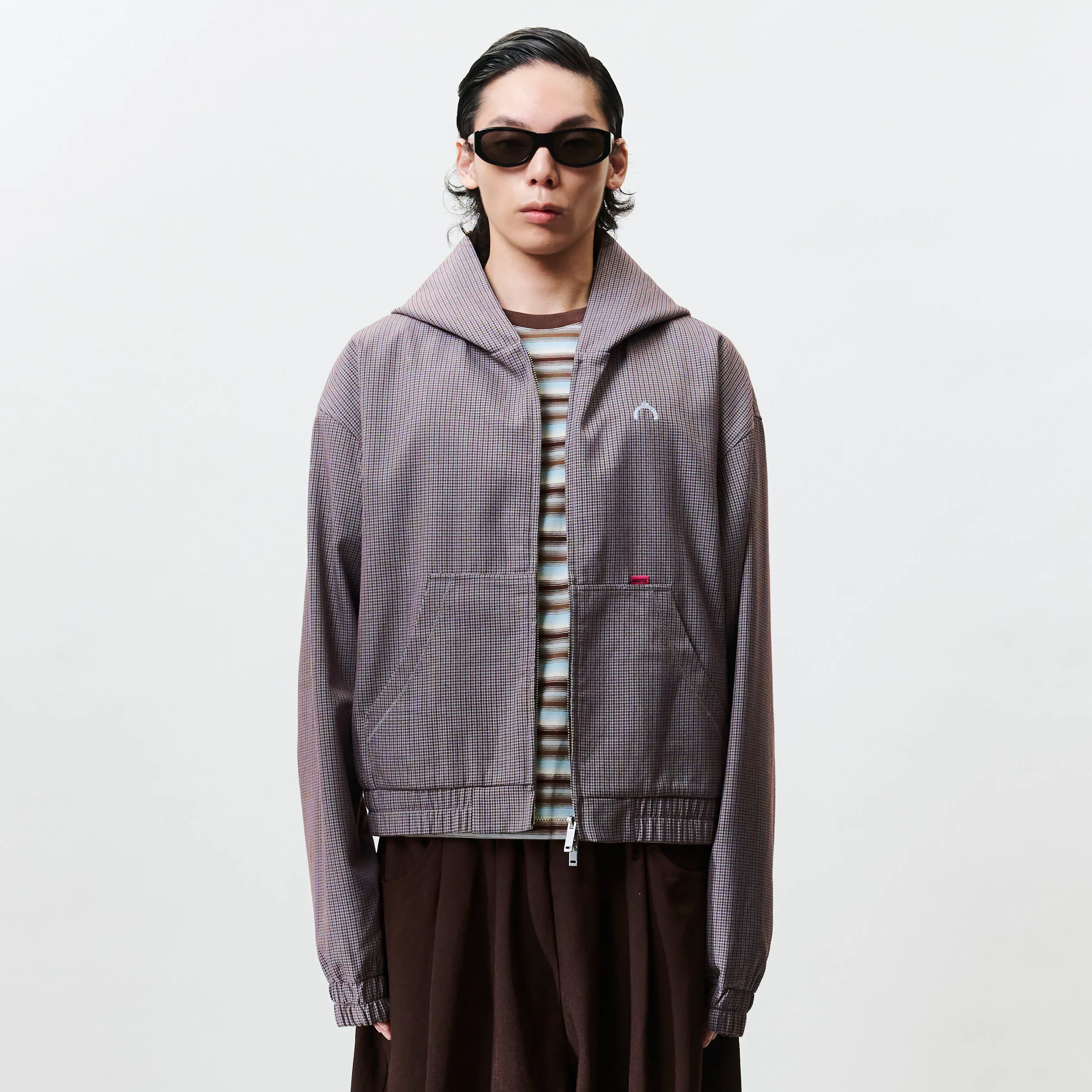 WTNC Houndstooth Check Zip Hoodie [HTSJ001]