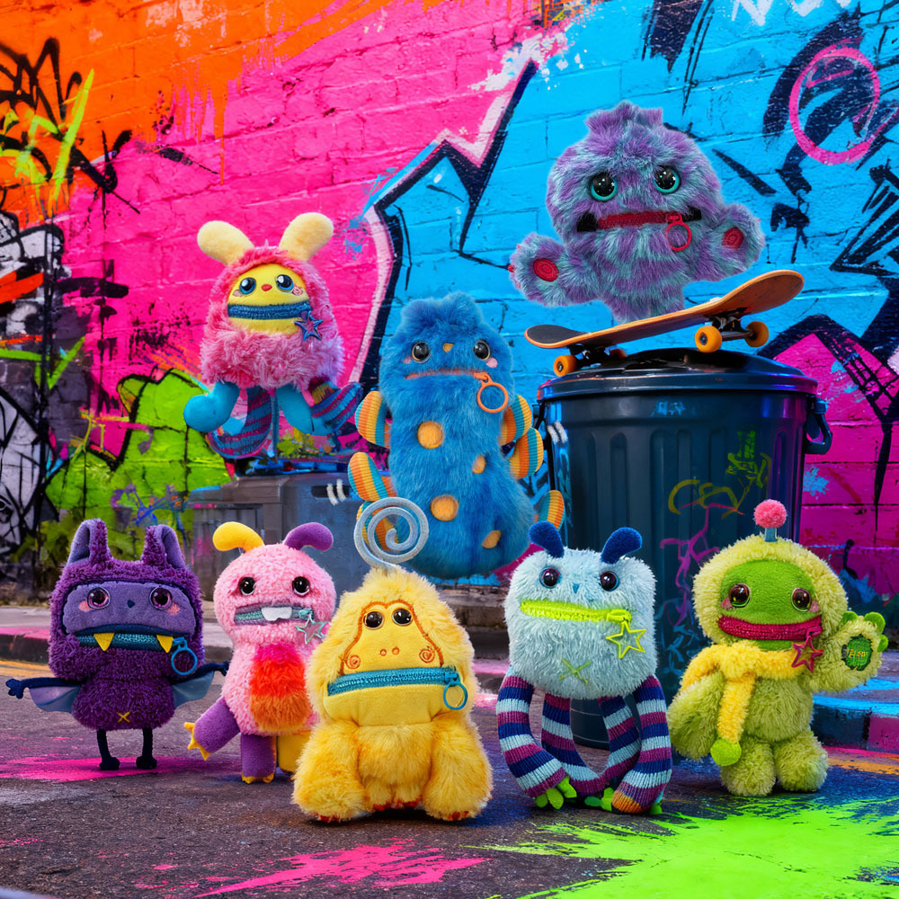 Nomster大嘴怪系列毛絨娃娃 隨機一入