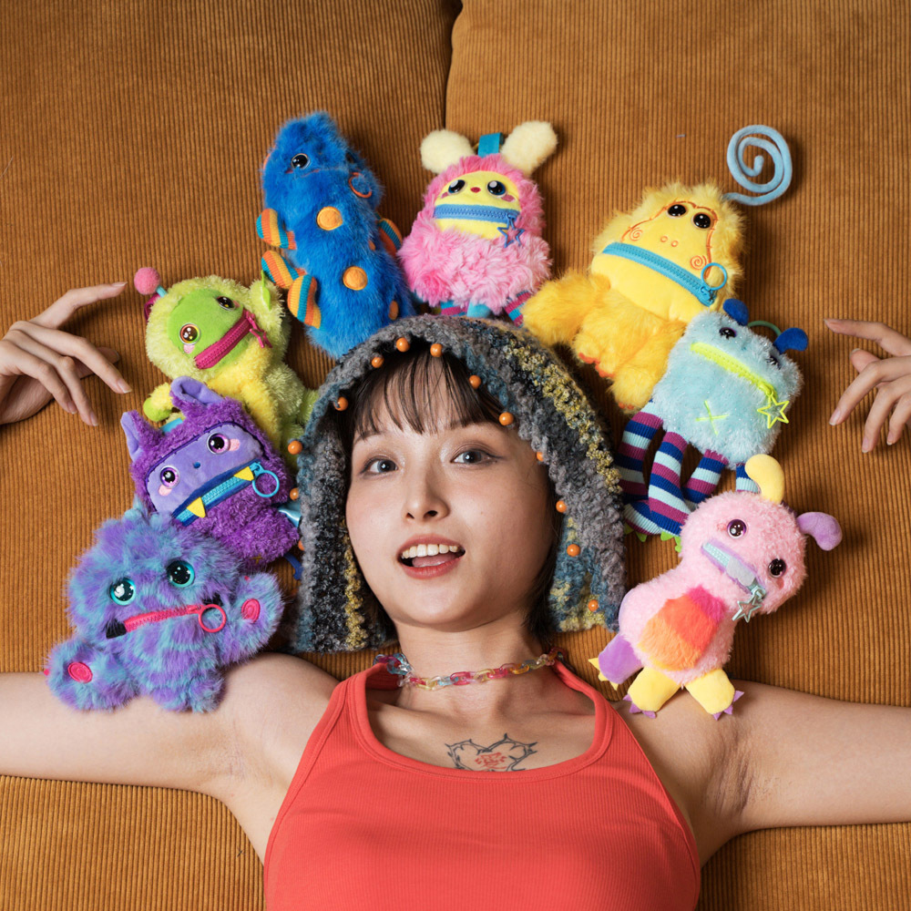 Nomster大嘴怪系列毛絨娃娃 隨機一入