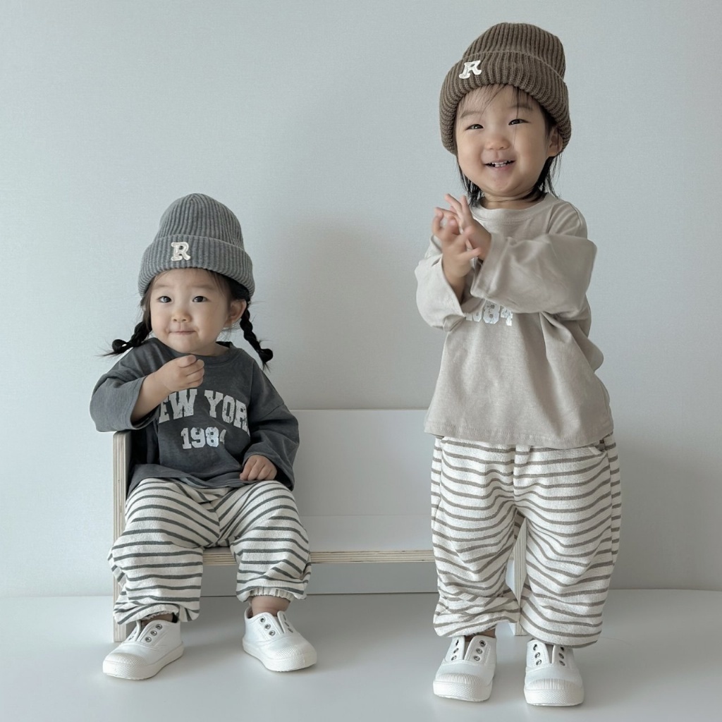 韓國🇰🇷Moran 條紋束口褲(S-XL)