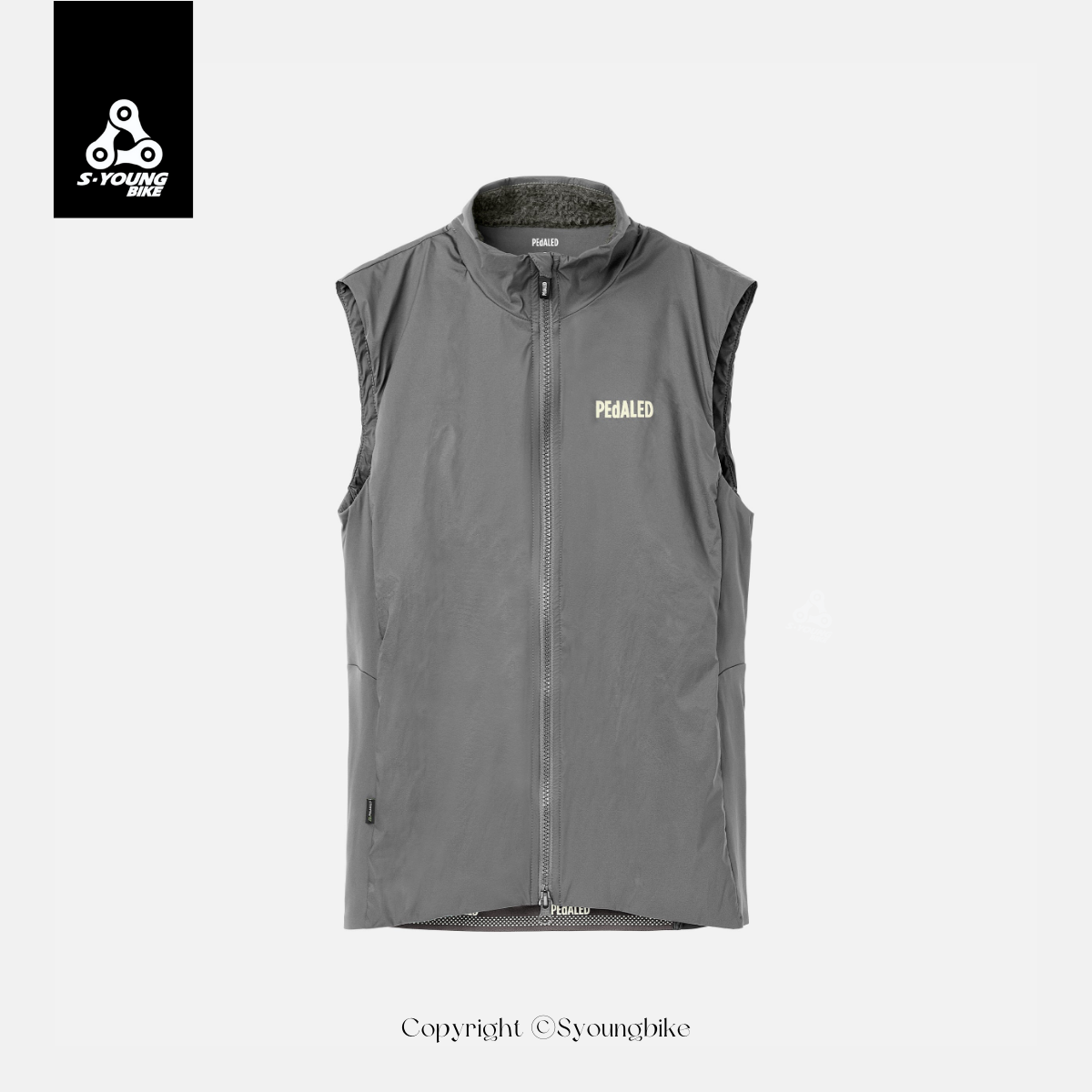 【PEdALED】Element Alpha Vest 男保暖刷毛背心 / Gray 岩灰