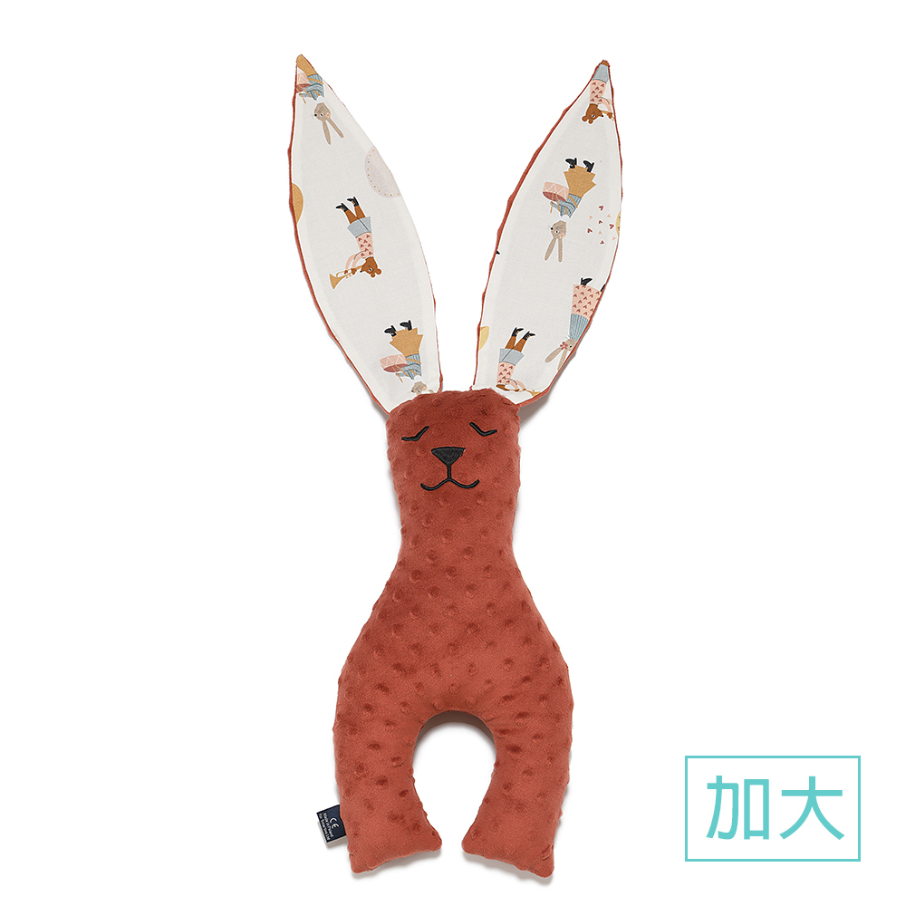 La Millou波蘭 豆豆安撫兔加大｜奶油紅絲絨