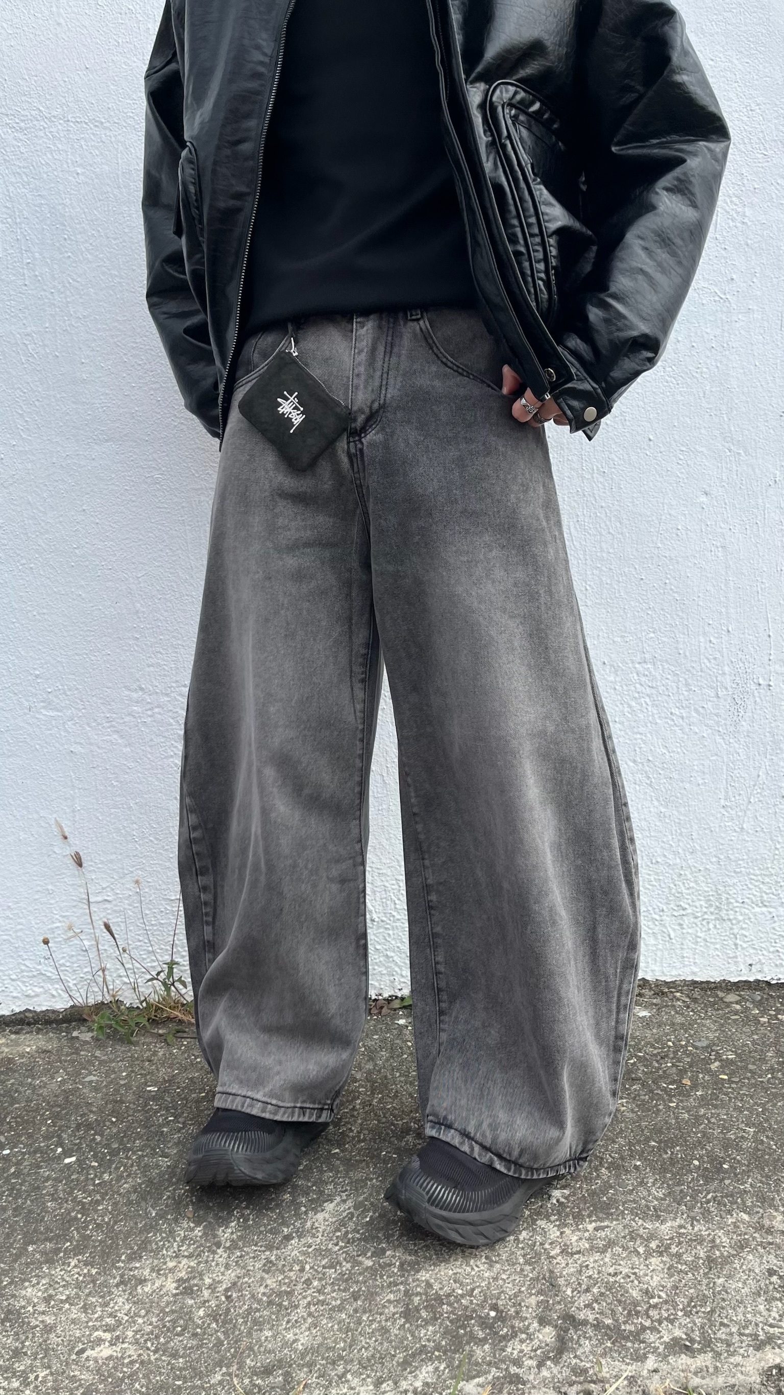 STUSSY CANVAS COIN POUCH  零錢 卡包