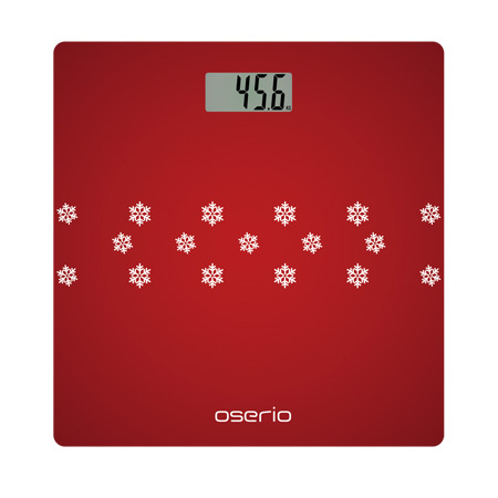【最後一台出清】Oserio歐瑟若 數位體重計 紅 BNG-207