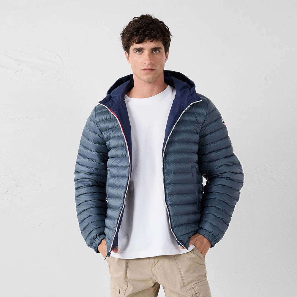 【JOTT】BRU基本款二面穿羽絨外套(藍/藍)