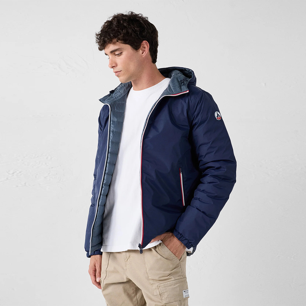 【JOTT】BRU基本款二面穿羽絨外套(藍/藍)