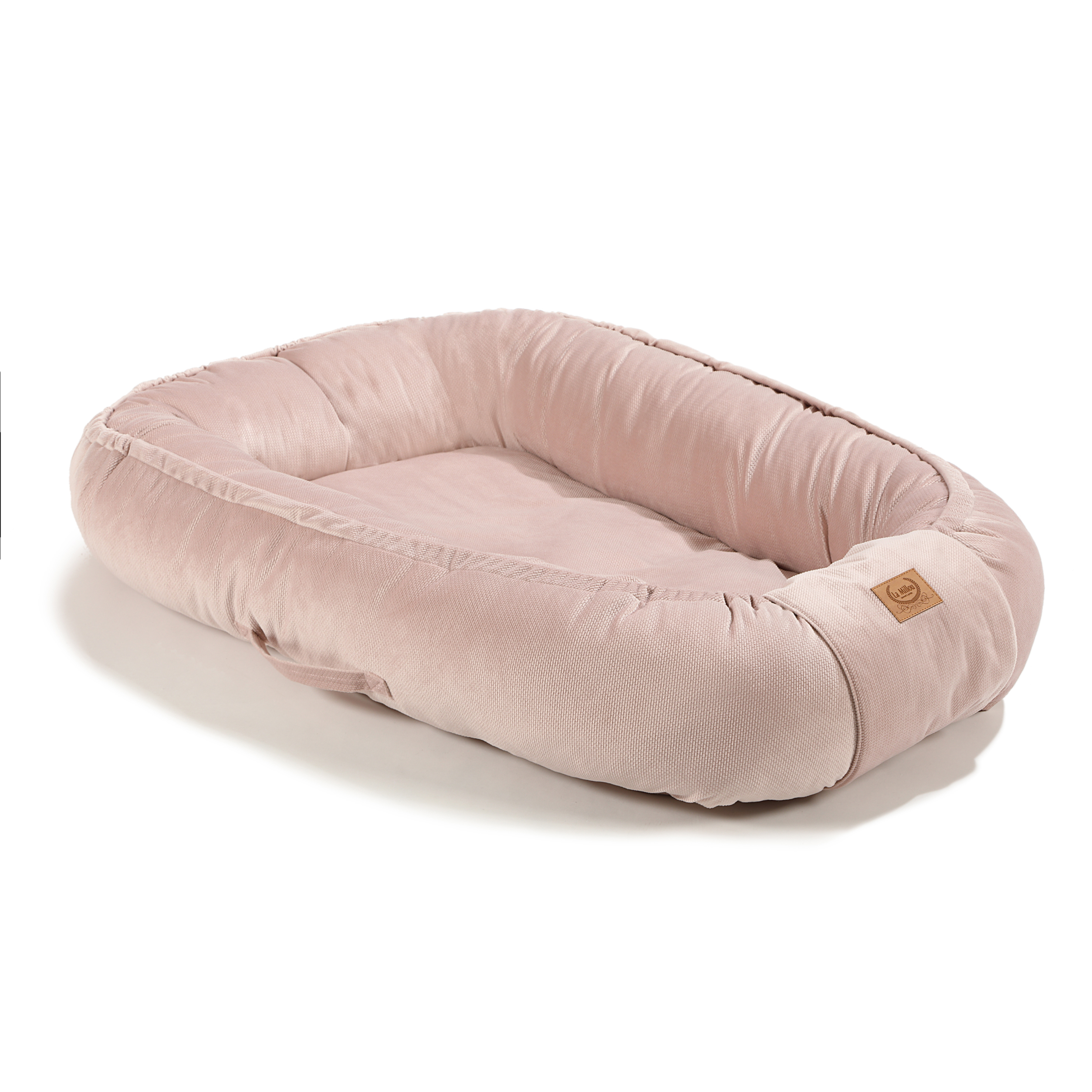La Millou波蘭 Velvet頂級棉柔嬰兒睡窩(純色款)｜舒柔燻粉
