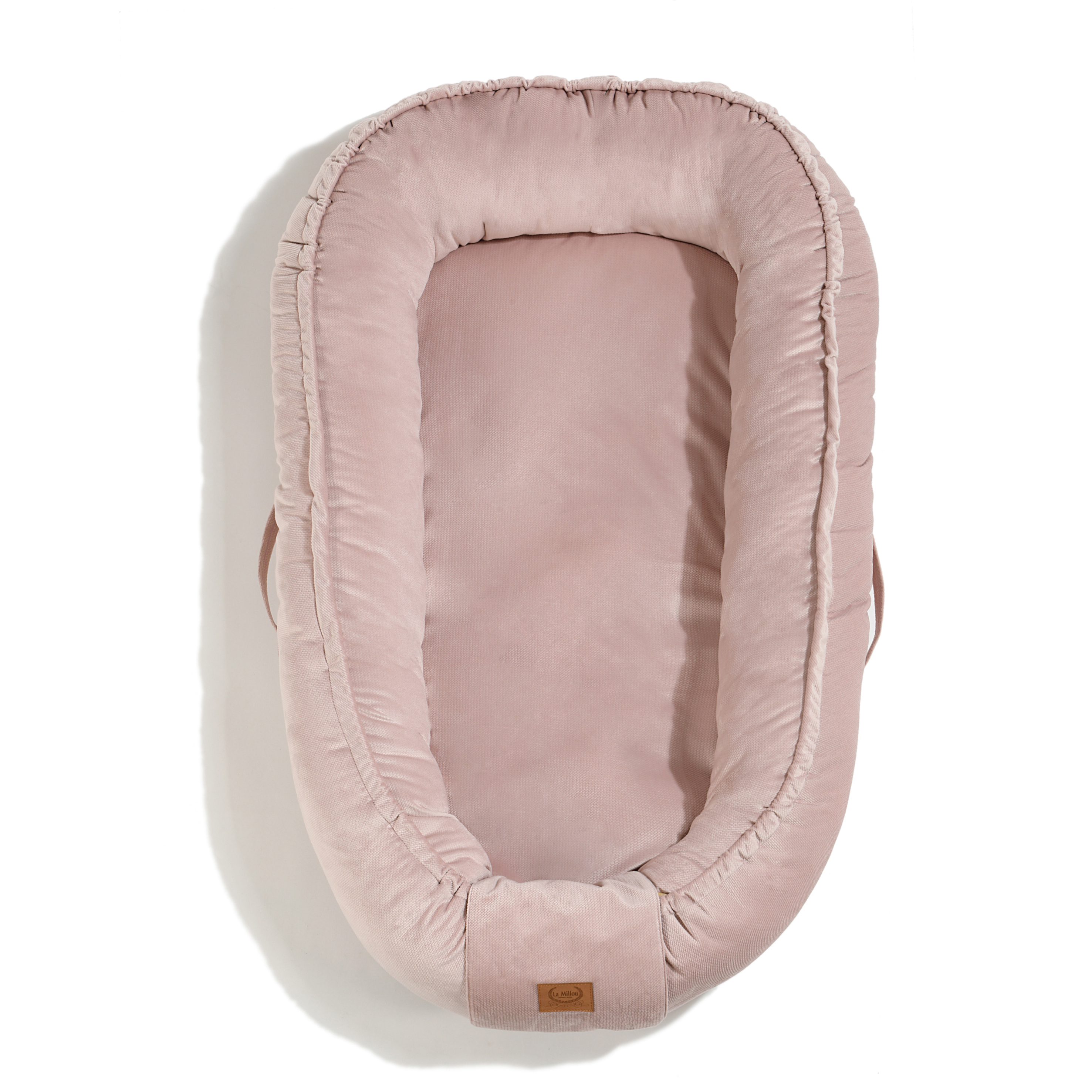 La Millou波蘭 Velvet頂級棉柔嬰兒睡窩(純色款)｜舒柔燻粉