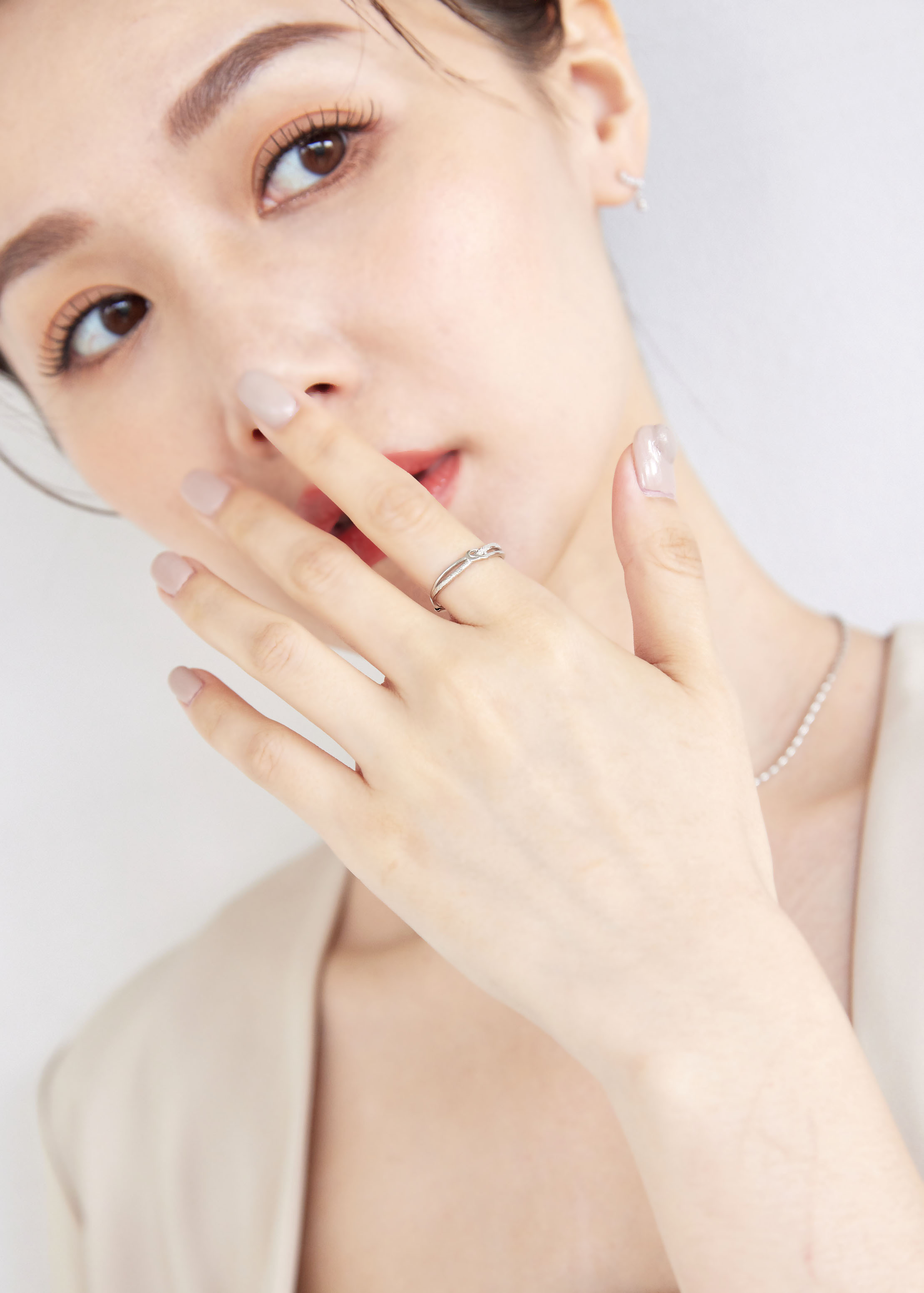 扭結紋理 純銀戒指