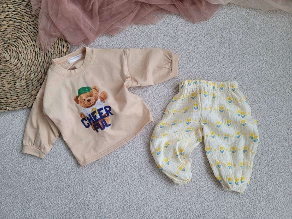 韓國🇰🇷Moran 鬱金香棉紗束口褲(S-XL)