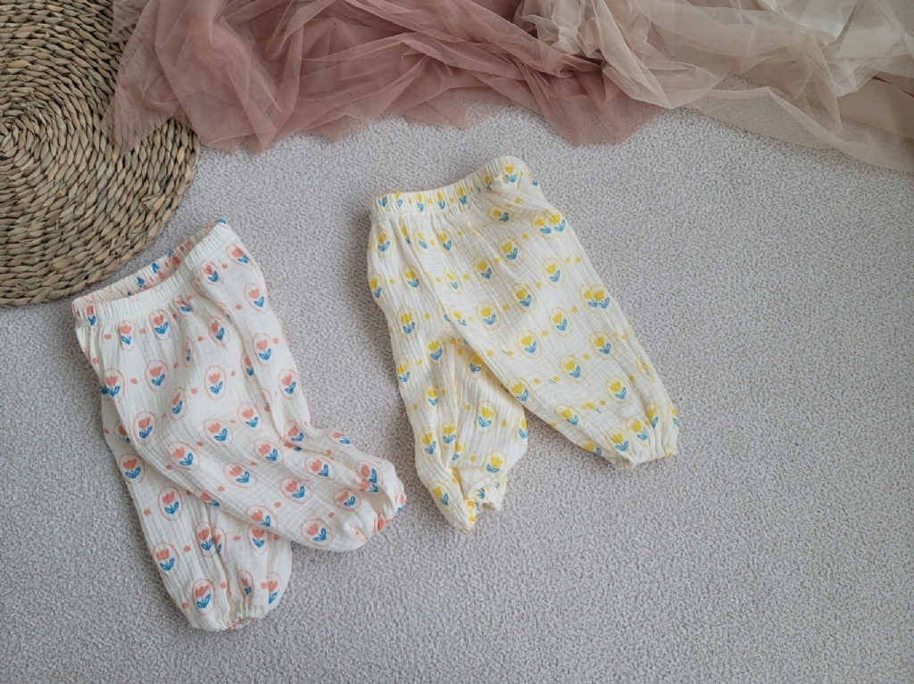 韓國🇰🇷Moran 鬱金香棉紗束口褲(S-XL)