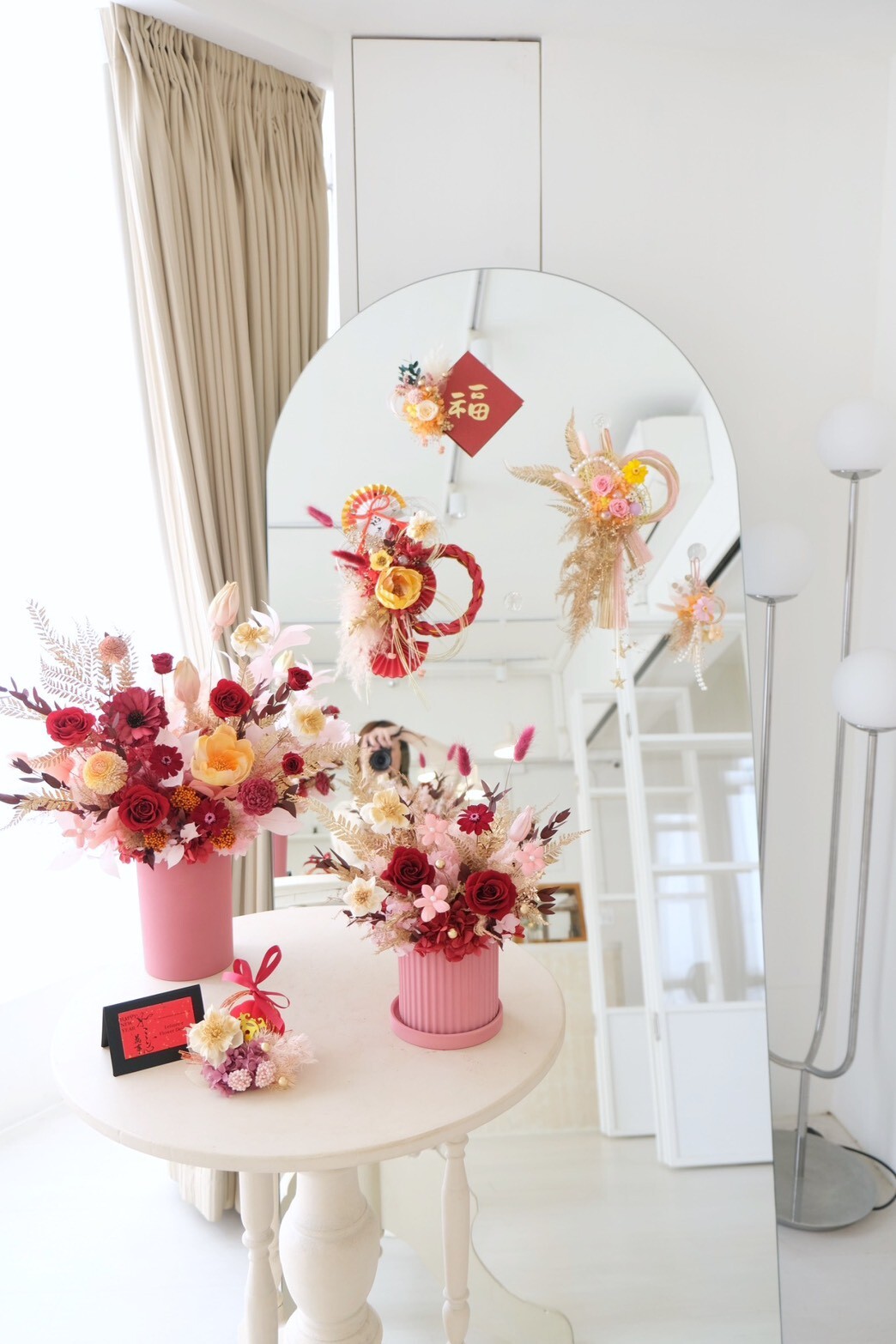 柔光桃花 永生盆花 M