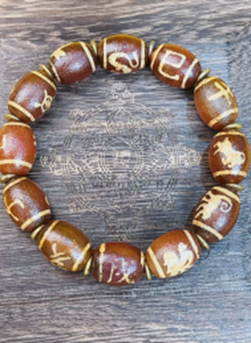 TP009 十二生肖紅肉手串 12mm