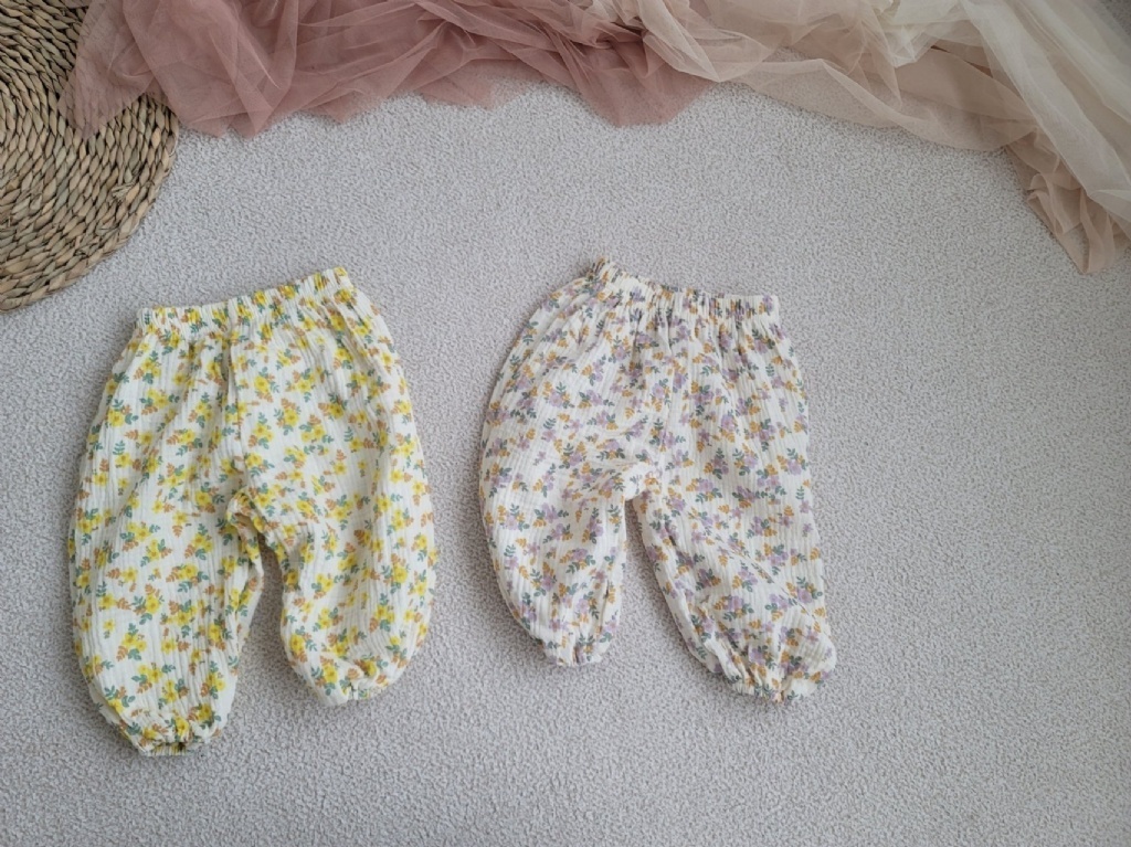 韓國🇰🇷Moran 花束棉紗束口褲(S-XL)