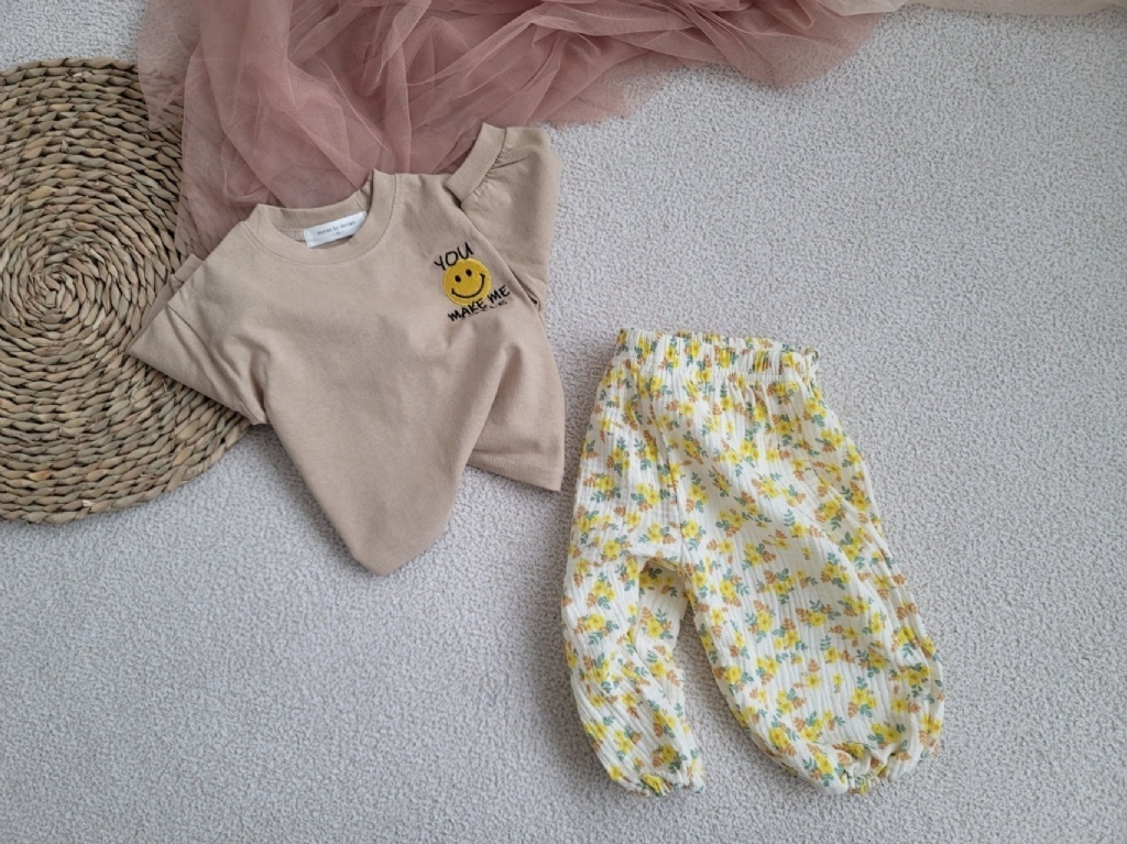 韓國🇰🇷Moran 花束棉紗束口褲(S-XL)