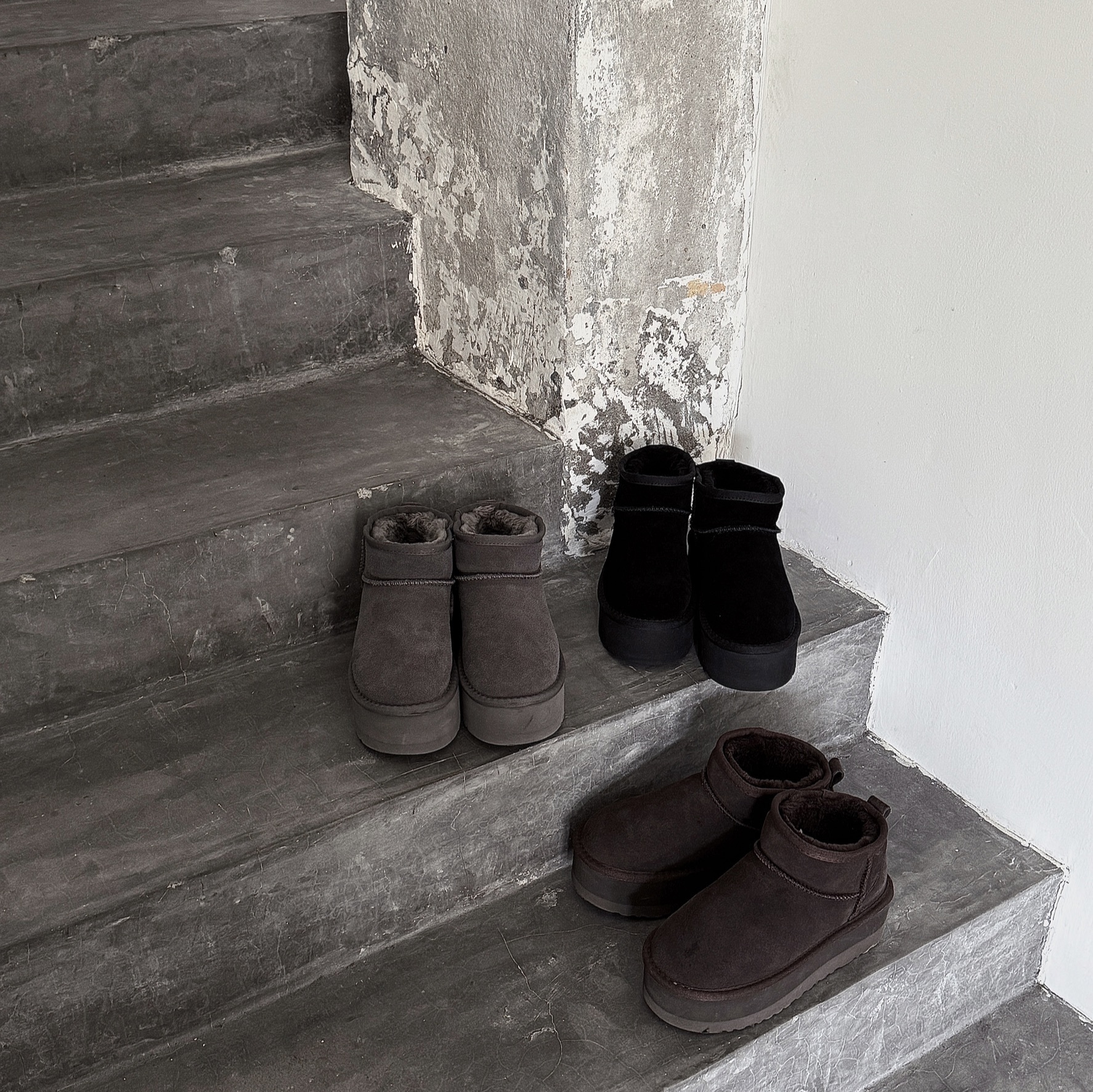 小矮人救星！厚片土司毛毛低筒雪靴（加高加厚版）