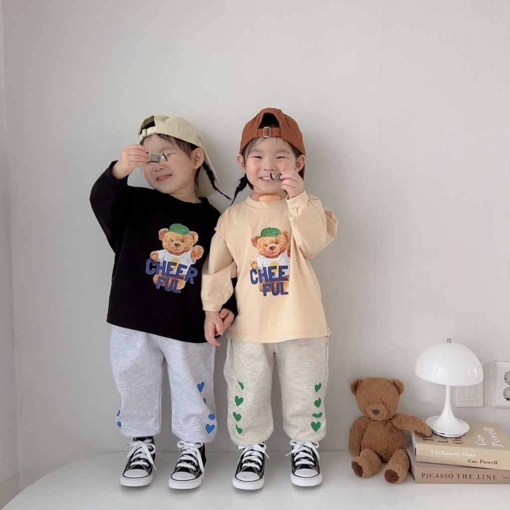 韓國🇰🇷Moran 側邊愛心束口褲(S-XL)