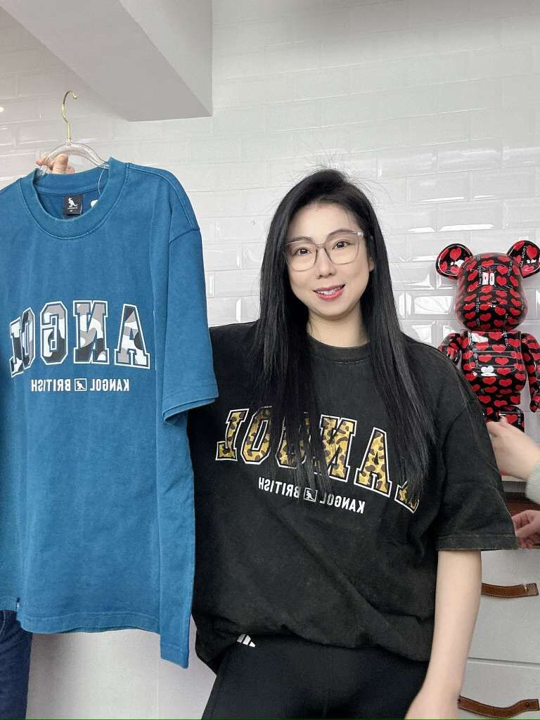 【直播】LL0112813 KANGOL 豹紋ARC LOGO 短袖TEE