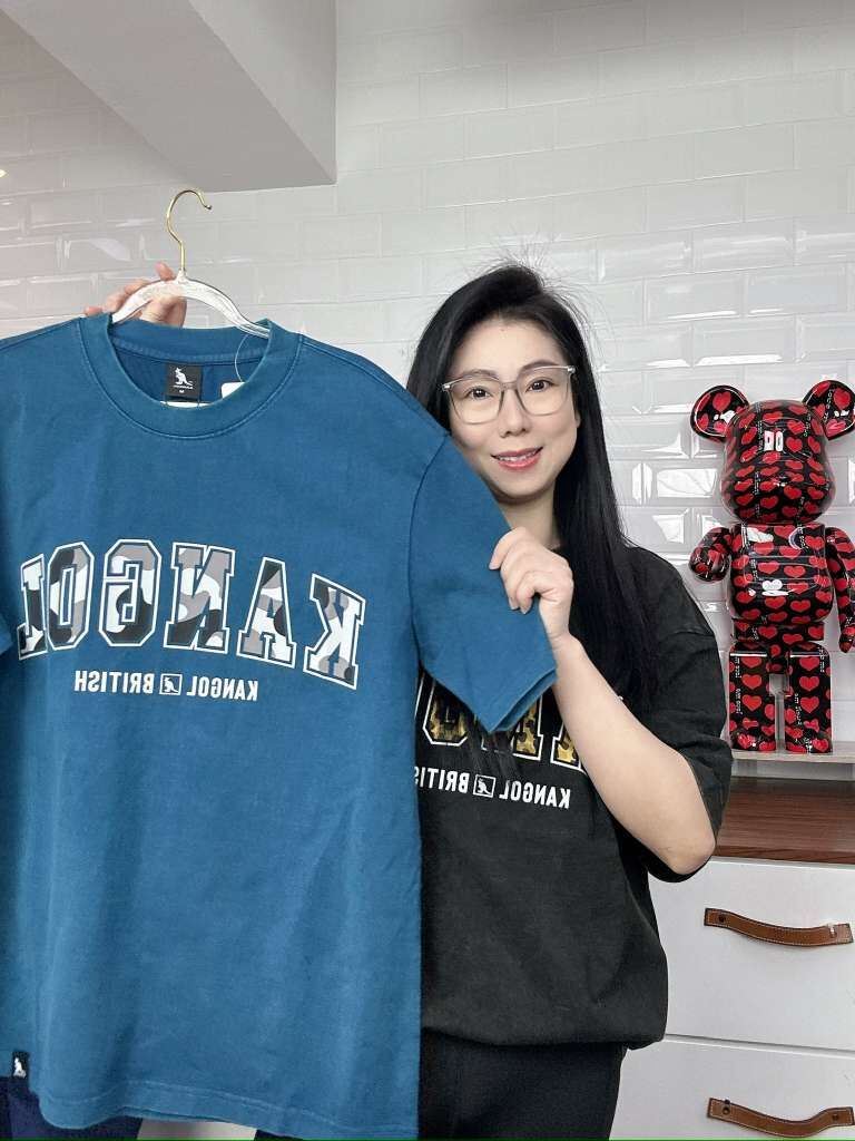 【直播】LL0112813 KANGOL 豹紋ARC LOGO 短袖TEE