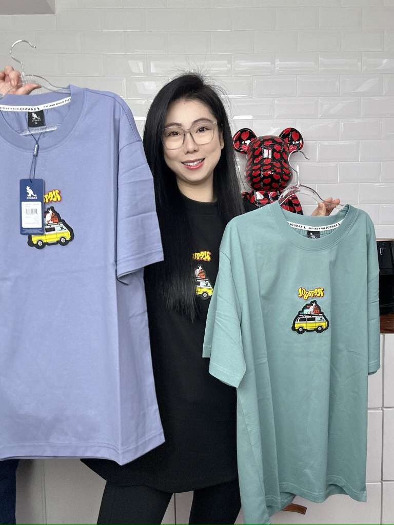 【直播】LL0112812 KANGOL 中間小巴士章短袖Tee