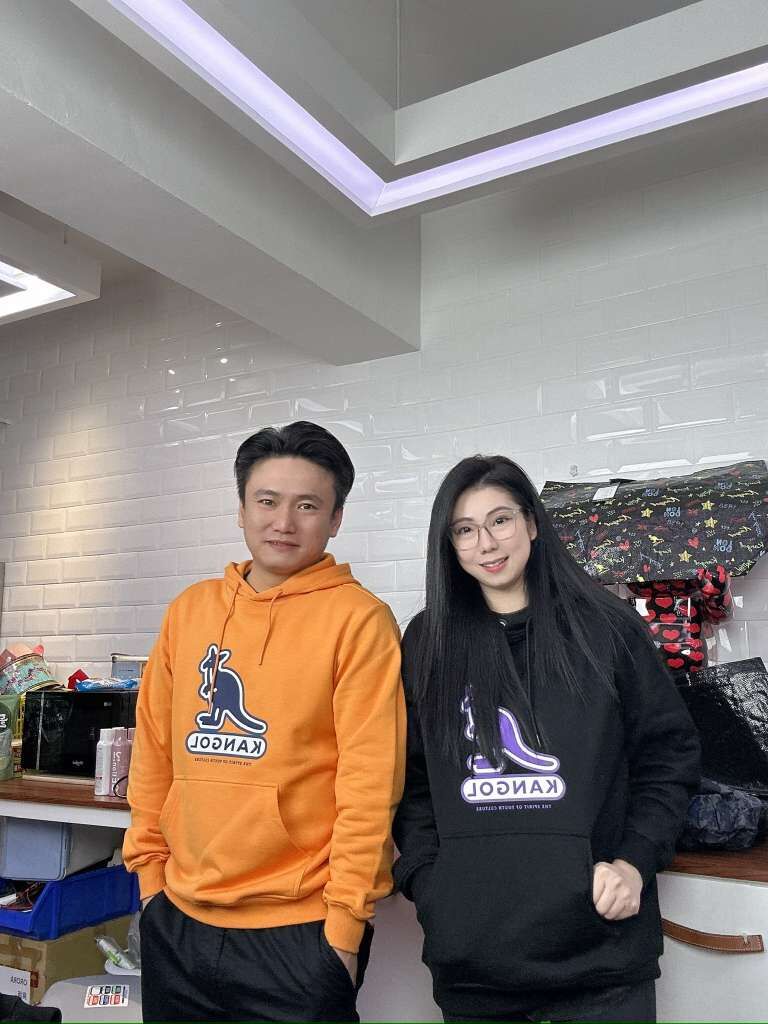 【直播】LL0112808 Kangol 中間大LOGO有帽衛衣