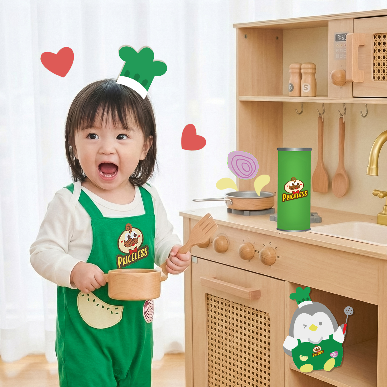 無價脆薯寶假兩件長袖連身衣