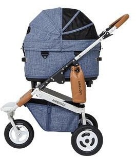 日本AirBuggy Dome3 Regular 高級寵物手推車 12kg - 灰藍牛仔布 Melange Denim