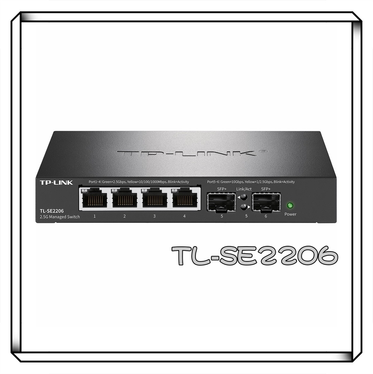 TP-LINK TL-SE2206 4埠 2.5G 2埠 10G 網路交換器