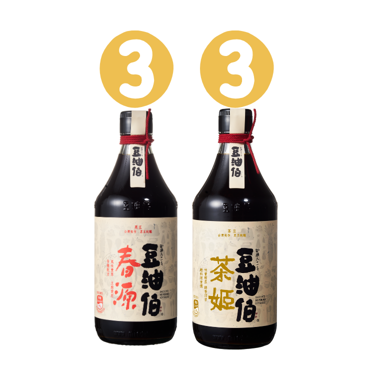 【小林郭郭團購1/15-1/21】美食獎三星組→茶姬醬油3入＋春源醬油3入
