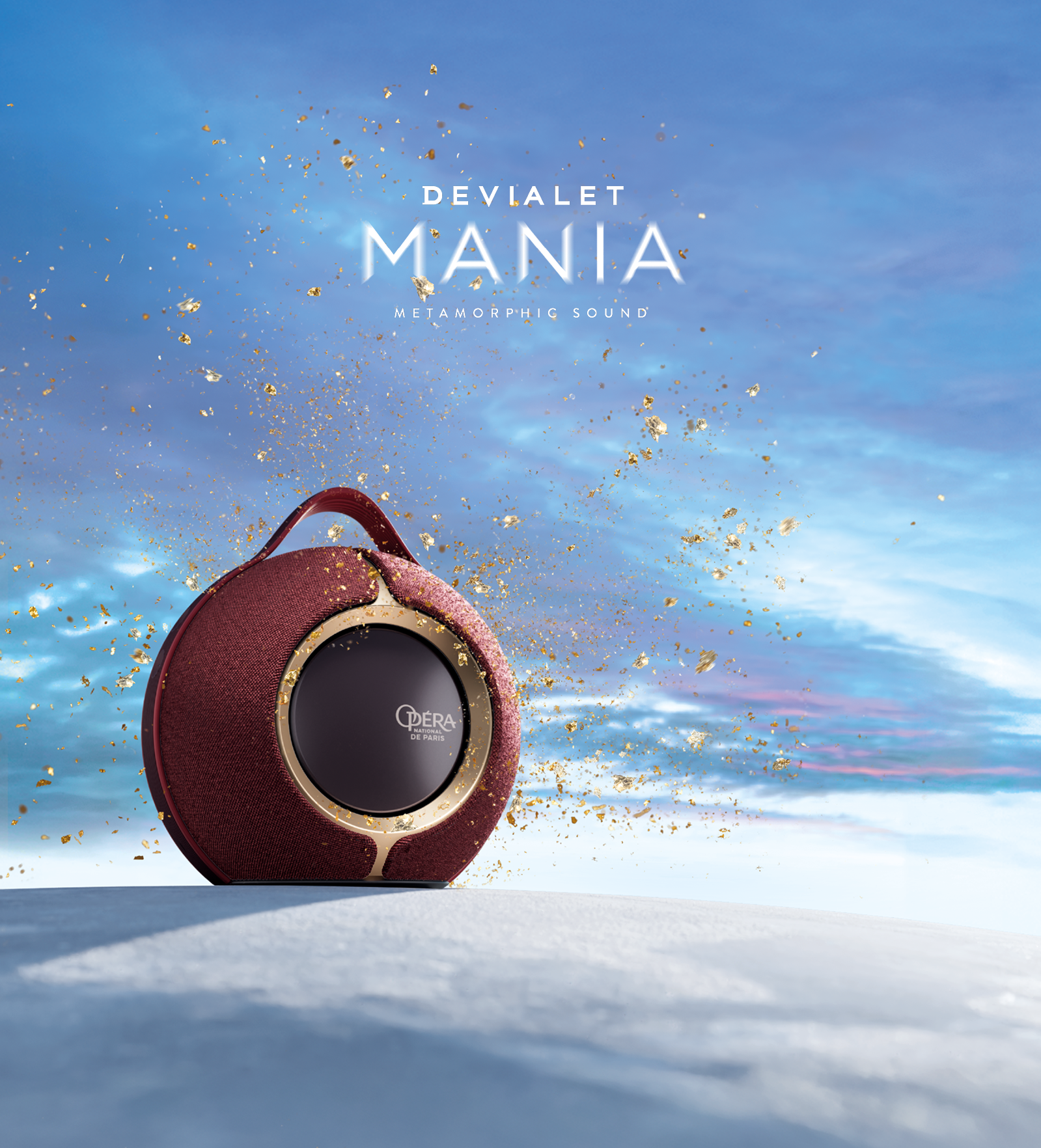 Devialet Mania Opéra Rouge 巴黎歌劇院限定版 可攜式揚聲器 紅金設計