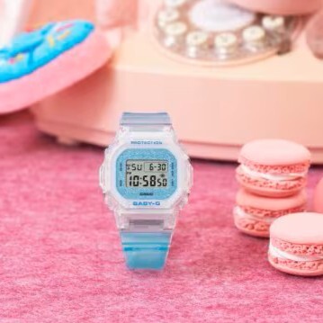 預購款【CASIO 卡西歐】 BABY-G 獨特的耀眼搭配閃亮錶盤 讓您沉浸在閃亮的光芒中 BGD-565GC-2