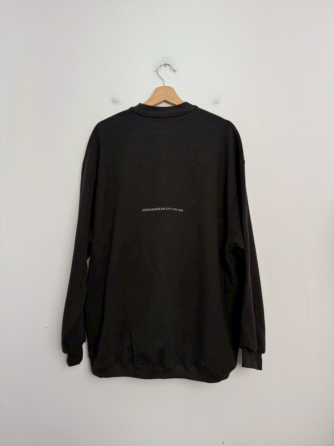 GOOPiMADE® 24 AW “RE-C01” Ryoiki Exp. Oversized Crewneck - Black SIZE 1