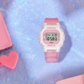 預購款【CASIO 卡西歐】 BABY-G 獨特的耀眼搭配閃亮錶盤 讓您沉浸在閃亮的光芒中 BGD-565GC-4