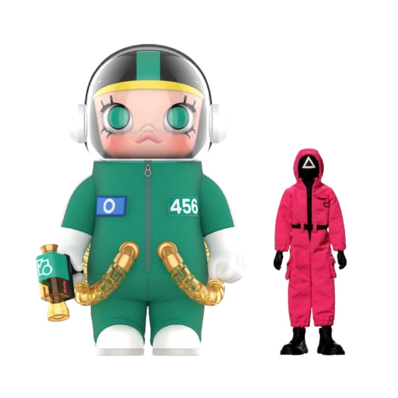 400% MEGA SPACE MOLLY＋可動人偶 魷魚遊戲 套裝