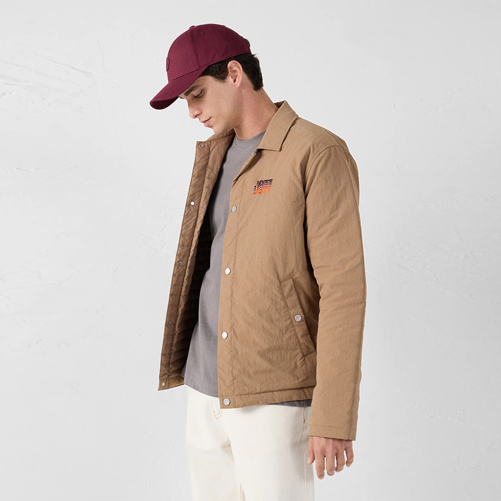 【JOTT】BER教練風襯衫風衣夾克男(焦糖棕)