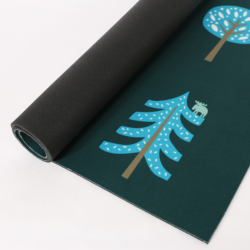 速乾軟式硅藻防滑地墊- 北歐樹林(綠)