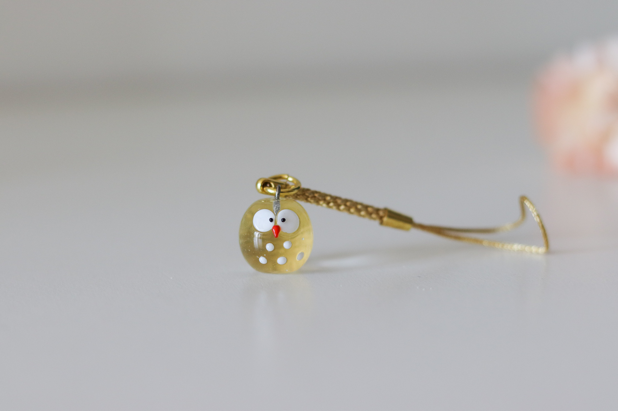 日本 手工製 招財招福 招財貓 貓頭鷹 入金箔吊飾