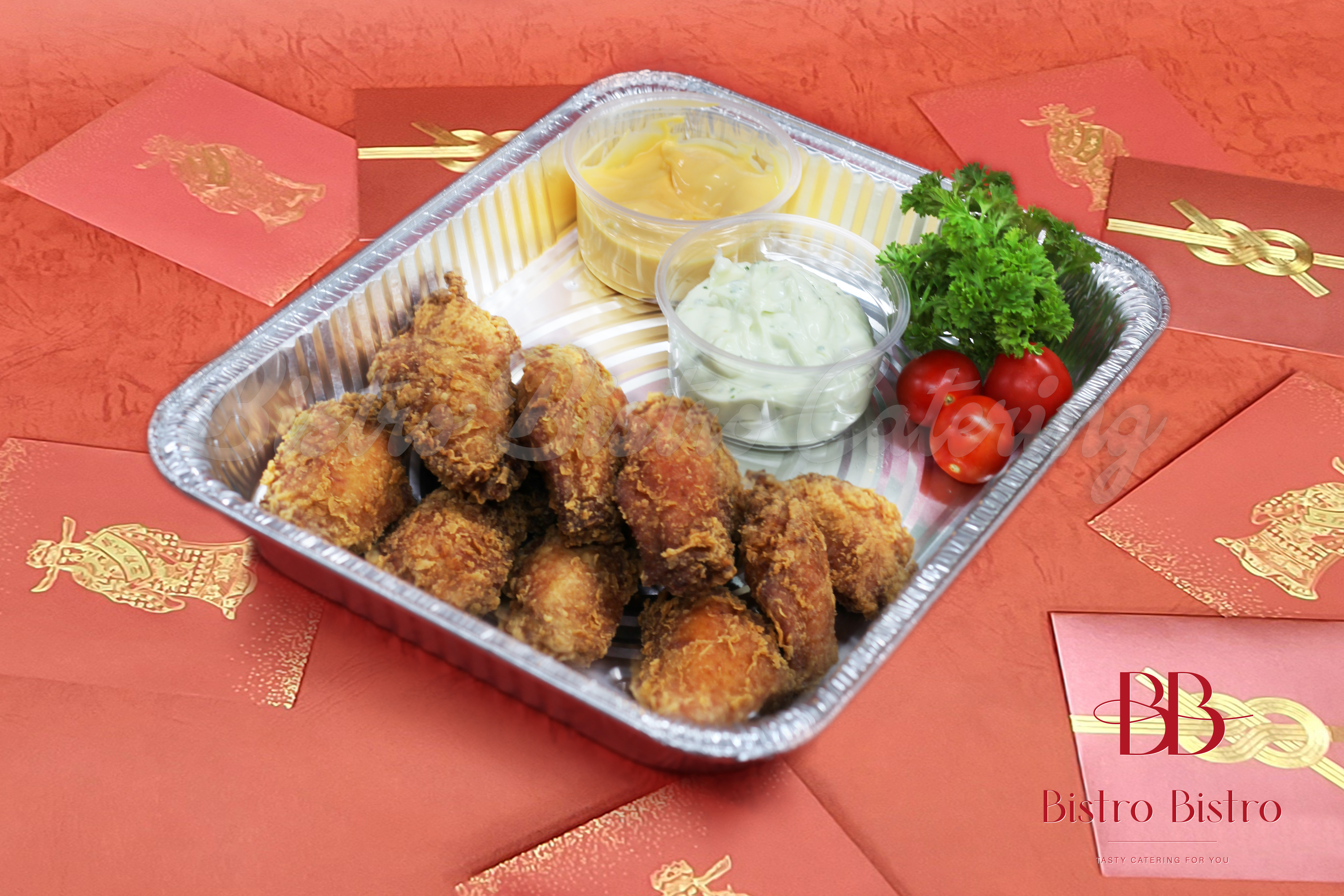 新春限定 雙色雞翼 12件 配青檸芥末醬/ 香濃芝士醬