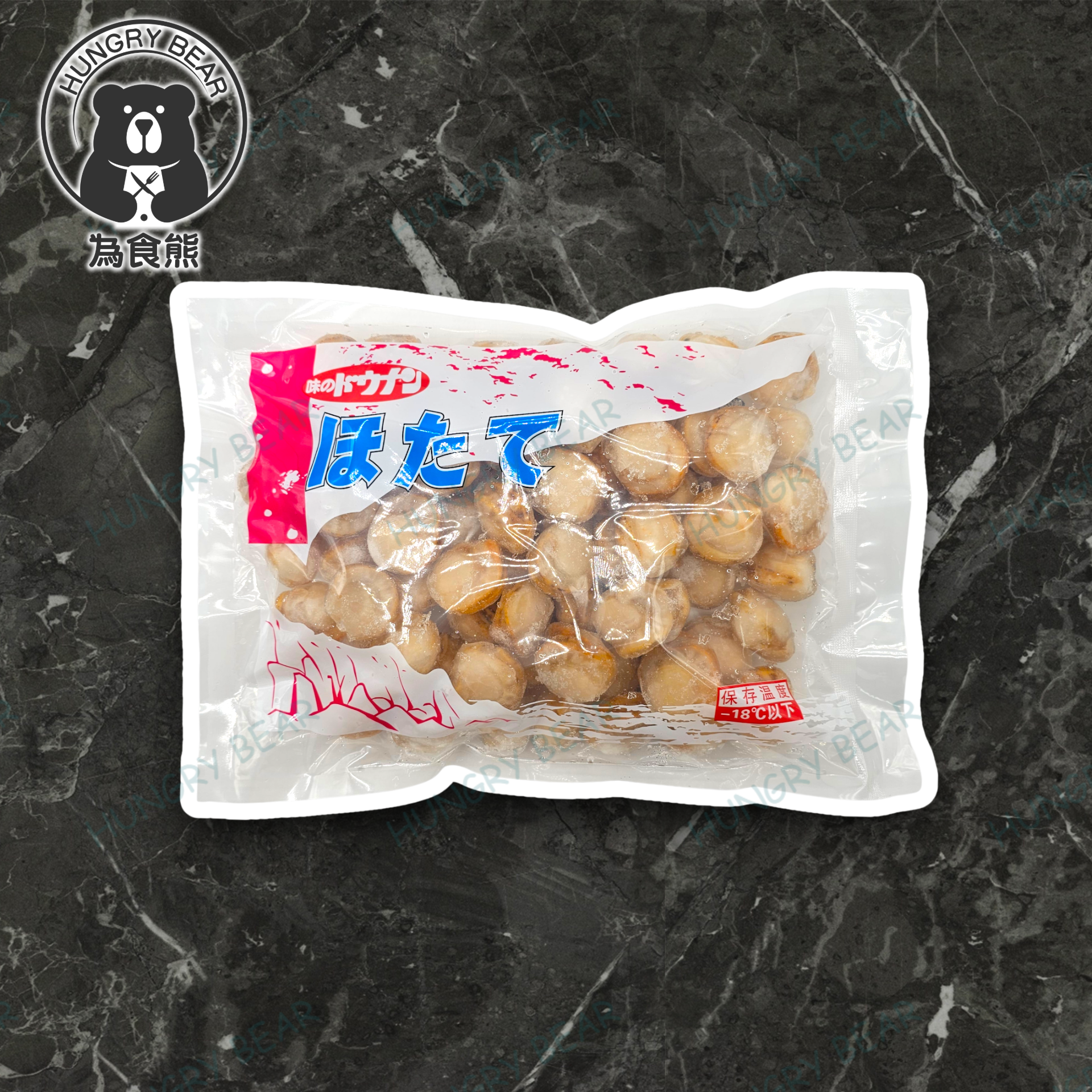 太子貝 (60-80) 帆立貝 (1KG) 1000G (急凍-18°C) 熟帆立貝