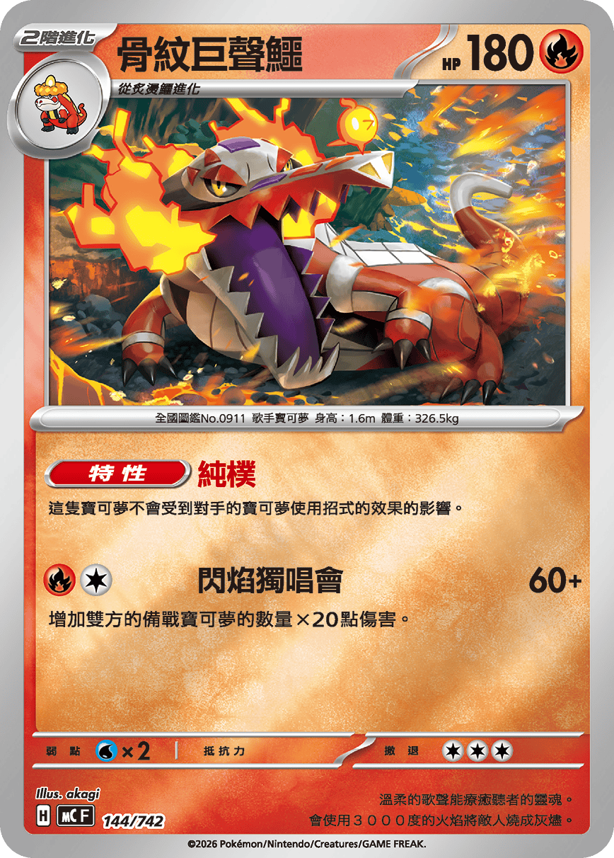 MCF 144/742 骨紋巨聲鱷