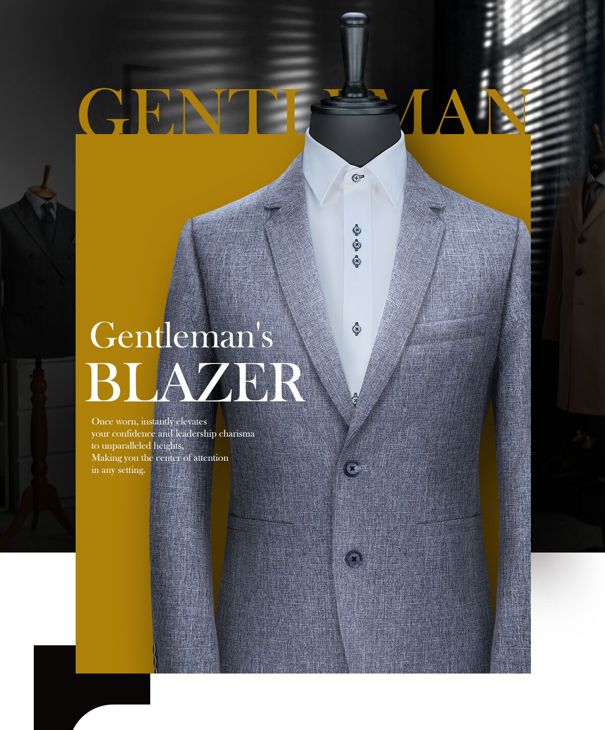 輕感亞麻 透氣紳士西裝外套