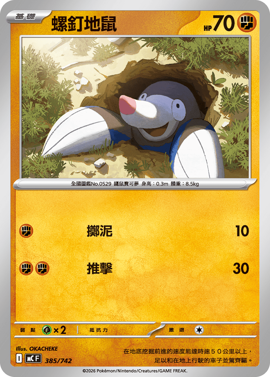 MCF 385/742 螺釘地鼠