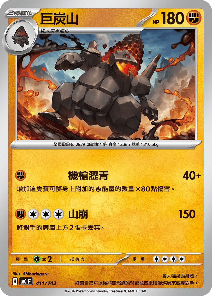 MCF 411/742 巨炭山
