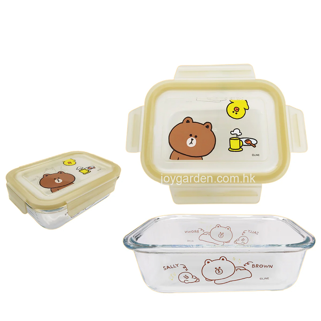 LFG13689 - LINE FRIENDS 640毫升玻璃保鮮盒