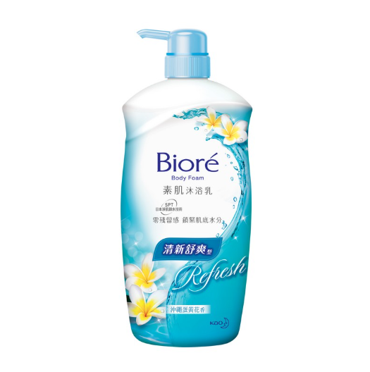 碧柔清新舒爽型素肌沐浴乳1000ml（蛋黃花香）