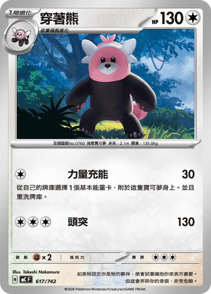 MCF 617/742 穿著熊