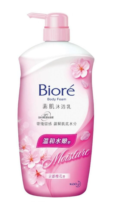 碧柔溫和水嫩型淨嫩沐浴乳1000ml（京都櫻花香）