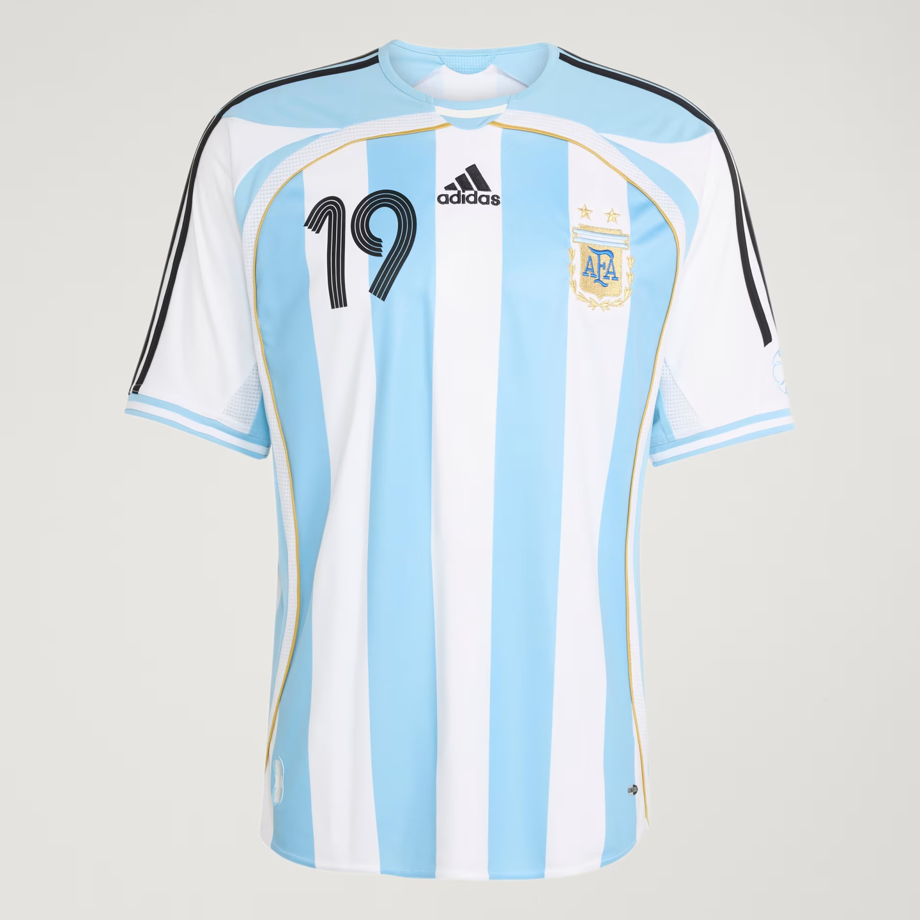 2006 Argentina Retro Home Shirt with Nameset