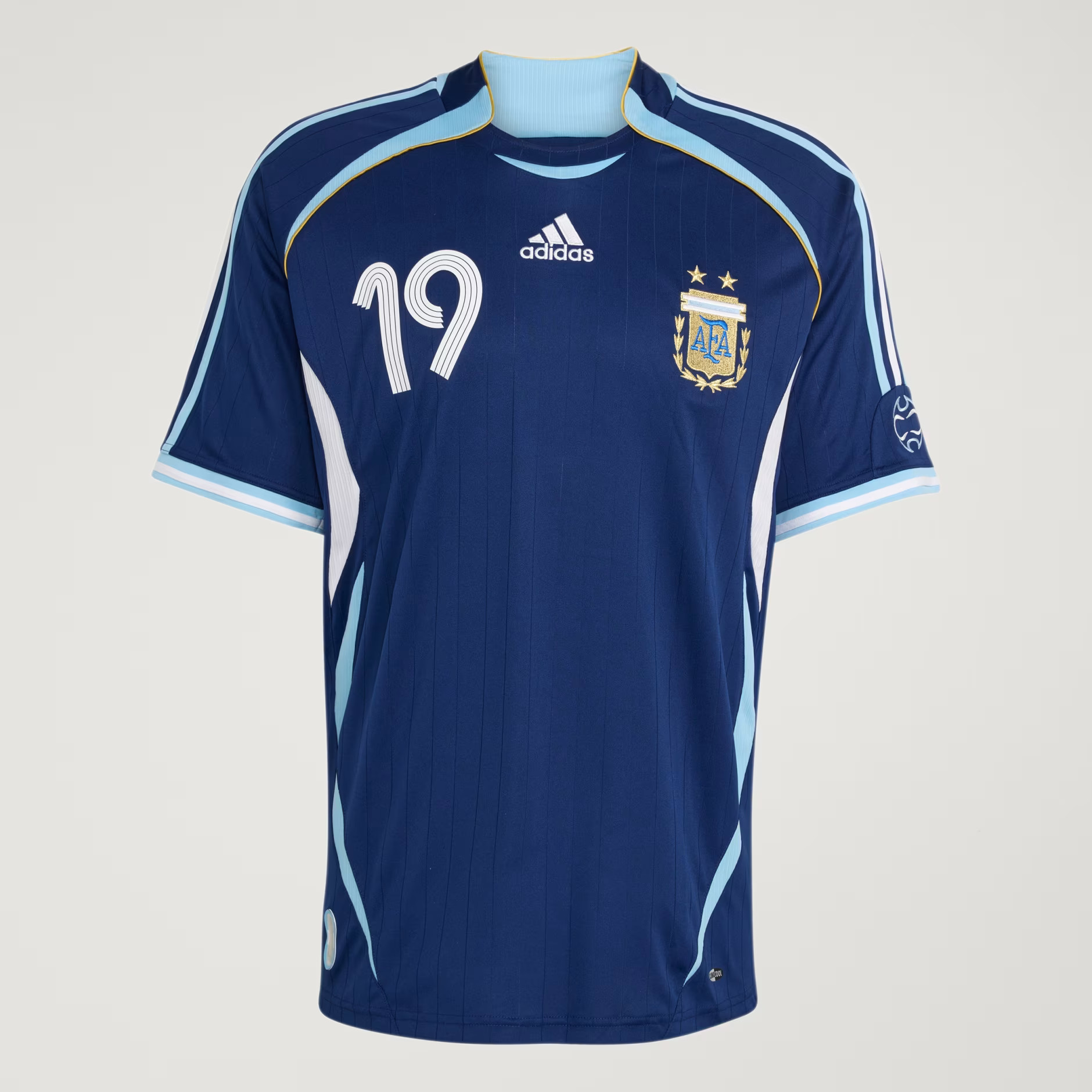 2006 Argentina Retro Away Shirt with 19 MESSI