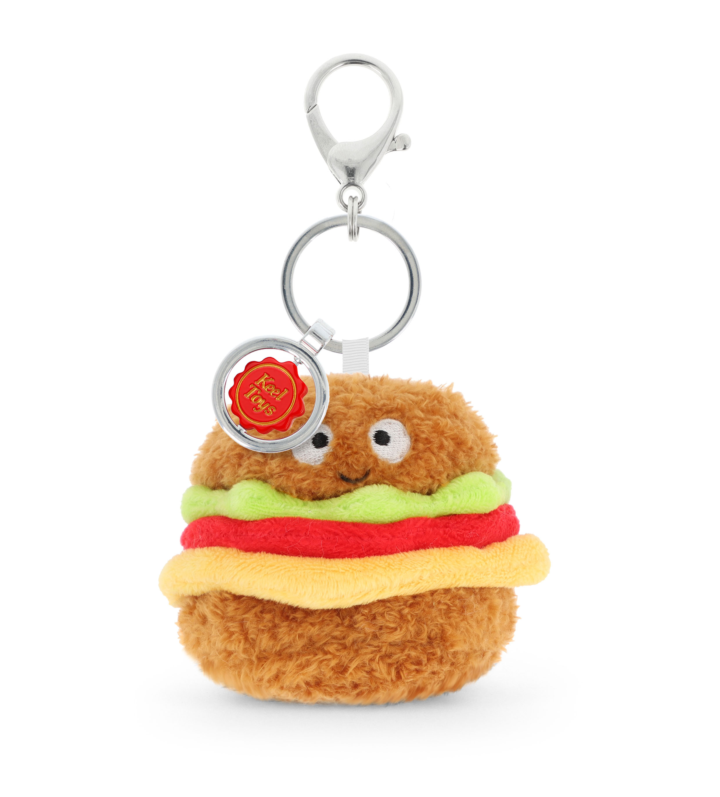 Keel Toys Keeleco Bag Charm Burger 漢堡 吊飾/鑰匙圈